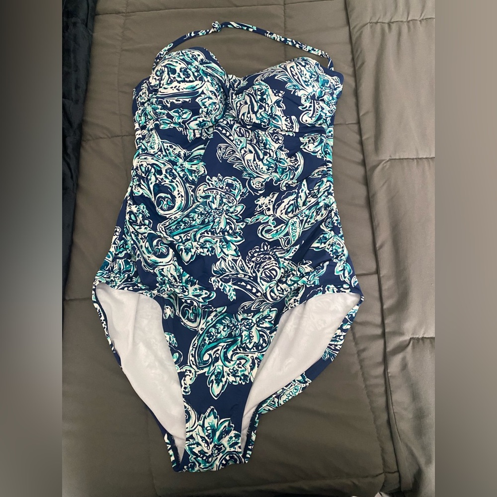 Paisley Print One piece Ralph Lauren Bathing Suit WOMANS US size 12